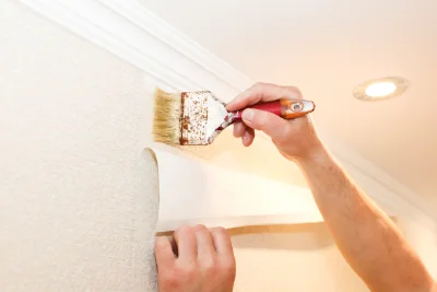 Pose de papier peint à Izon-la-Bruisse — revêtements muraux et toiles de verre